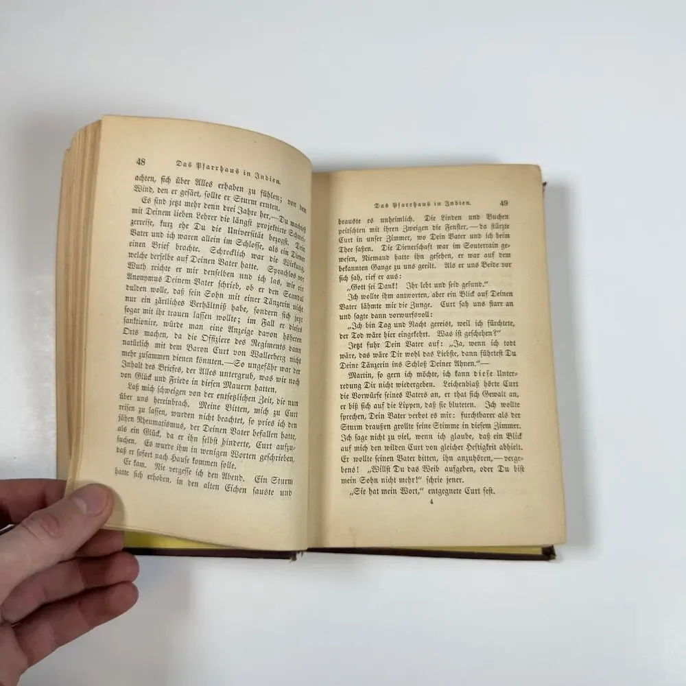 The Parsonage in India Antique book German Language
